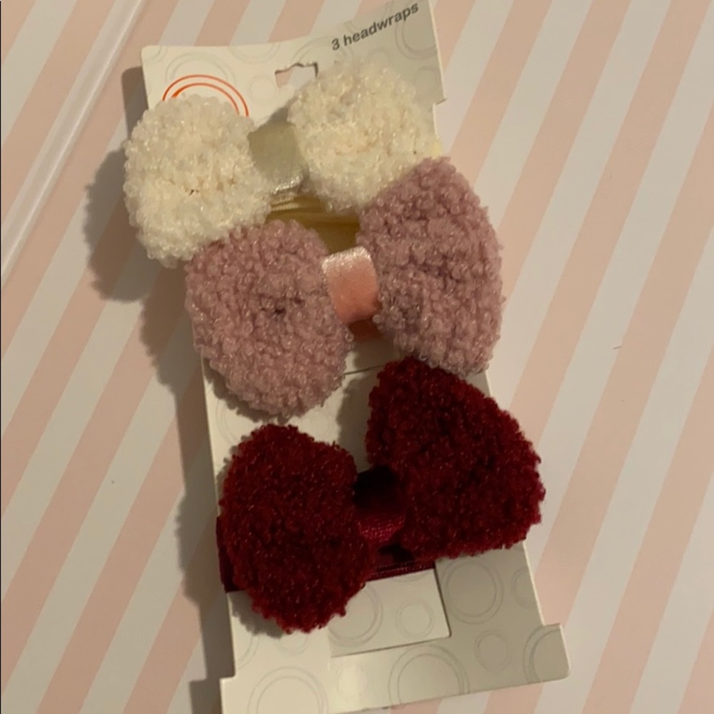 Fluffy Bow girls headbands
